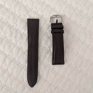 20mm Dark Brown Fossil genuine leather strap